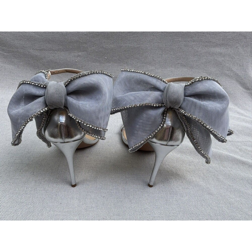 Steve Madden Benni-R Rhinestone Embellished Bow Back Dress Sandals Size 9 - Picture 9 of 12